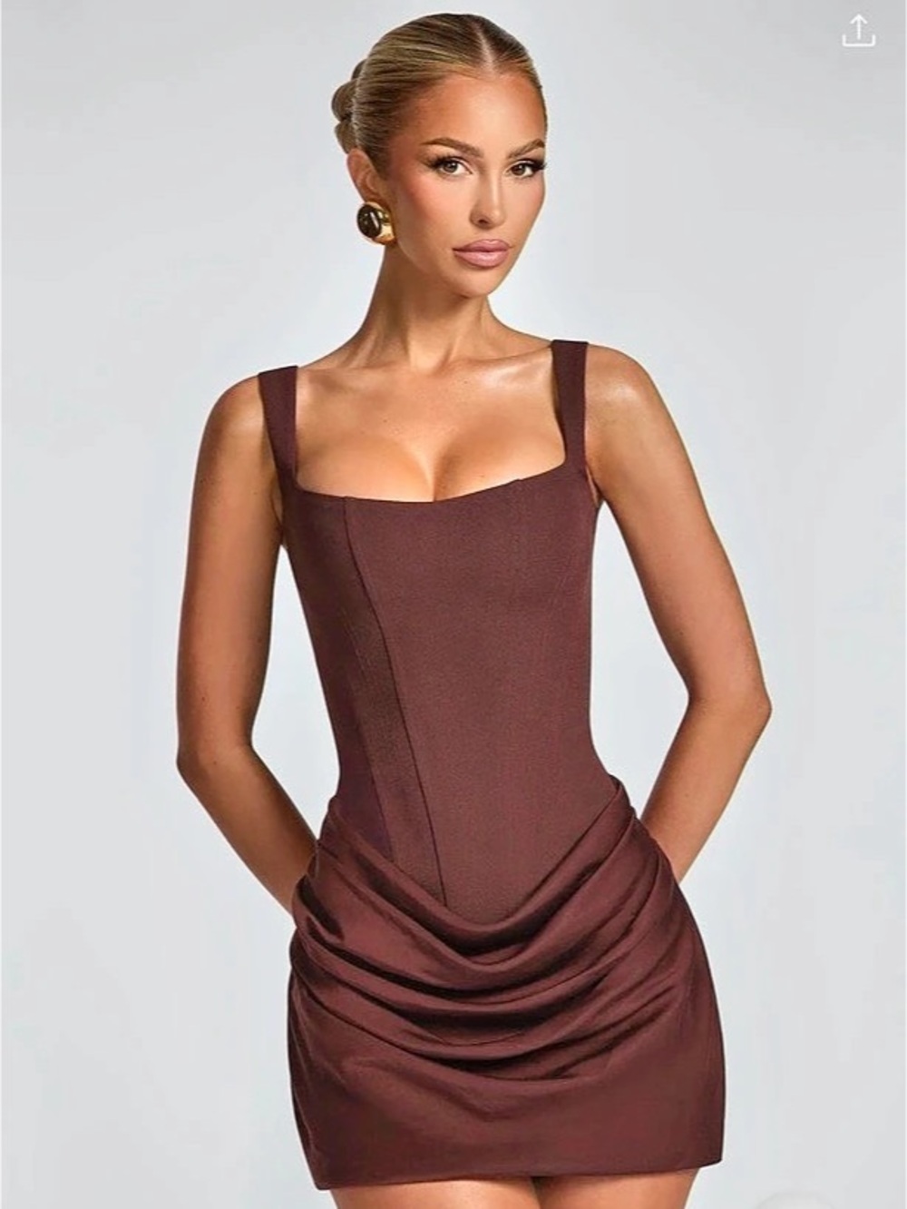 Babyboo Fashion Cornelia Mini Dress Brown